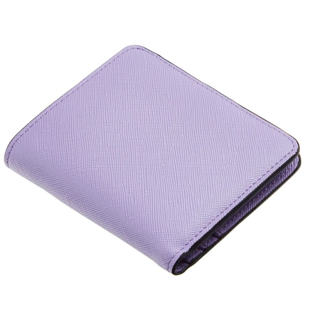 Light Purple Leather Compact Wallet - Picture 4 of 5